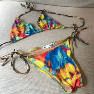 MELISSA SIMONE FLOWER TRIANGLE BIKINI